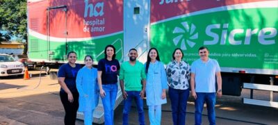 Antônio João recebe Carreta do Hospital do Amor para exames preventivos contra o câncer de útero e de mama