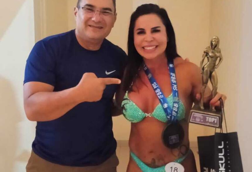 Bonitense Iara Cardoso conquista primeiro lugar em Estadual de Fisiculturismo em Três Lagoas MS
