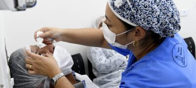 ‘MS Saúde’ começa com a realização de pré-operatório para cirurgia de pterígio em Fátima do Sul