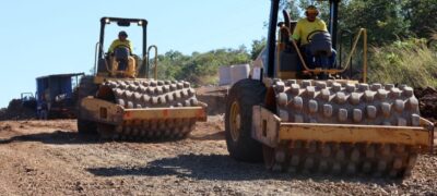 Vídeo: obras seguem avançando na MS-347, no trecho de Dois Irmãos a Nioaque