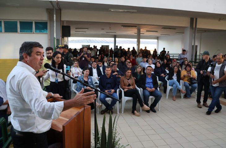 Governador destaca importância da formação técnica para desenvolvimento de MS em visita à fronteira