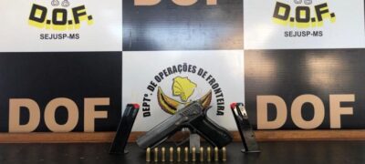 DOF apreende mais duas armas de fogo e número de apreensões quase dobra