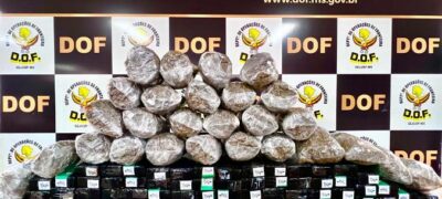 DOF apreende mais de cem quilos de drogas no bairro Jóquei Clube em Dourados
