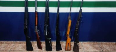 PMA de Porto Murtinho e Bela Vista prendem quatro homens por porte ilegal e aprendem 6 armas longas