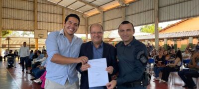 Presidente da Câmara de Bonito, André Luiz entrega reivindicações ao vice-governador Barbosinha