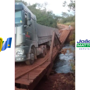 Chama o João: deputado solicita manutenção em ponte que desabou sobre o Rio Anhanduizinho