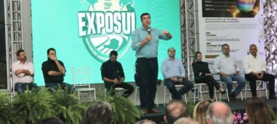 Na abertura da Exposul, Riedel destaca força econômica de Chapadão e ambiente positivo de negócios em MS
