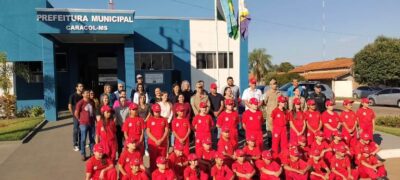 Projeto Bombeiros do Amanha: Com apoio da prefeitura Neco Pagliosa participa do Batismo