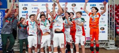 Em Campo Grande, equipe catarinense sagra-se bicampeã da Taça Brasil Sub-15 de futsal masculino