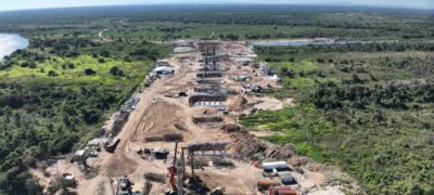 Com várias frentes de trabalho, obra da ponte da Rota Bioceânica avança no Brasil e Paraguai