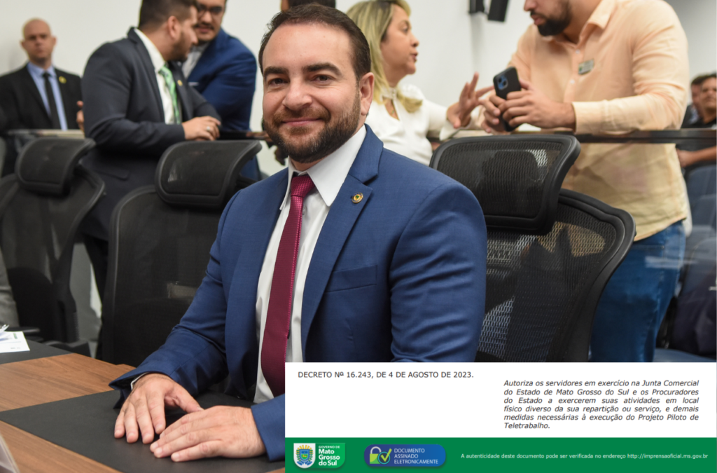 Teletrabalho: deputado João César Mattogrosso destaca projeto piloto do Governo MS