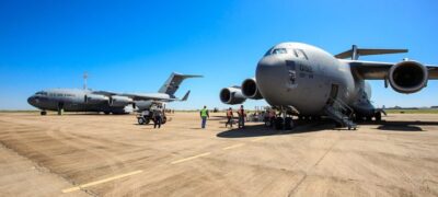 FAB utiliza aeroporto de Bonito para treinamento militar com participação da Guarda Aérea de Nova Iorque