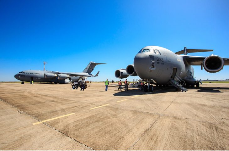 FAB utiliza aeroporto de Bonito para treinamento militar com participação da Guarda Aérea de Nova Iorque