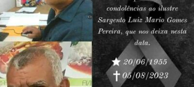 Morre o locutor e policial militar Sargento Mário, na manhã desse sábado (05)