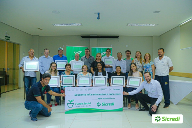 Fundo Social da Sicredi Centro-Sul MS vai impactar mais de 70 mil pessoas com execução de projetos sociais