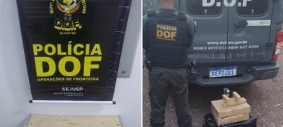 DOF apreende arma de fogo e droga em Bela Vista e Ponta Porã