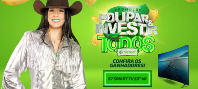Sicredi Centro-Sul MS premia 87 associados e poupadores no segundo sorteio da promoção Poupar e Investir é para Todos
