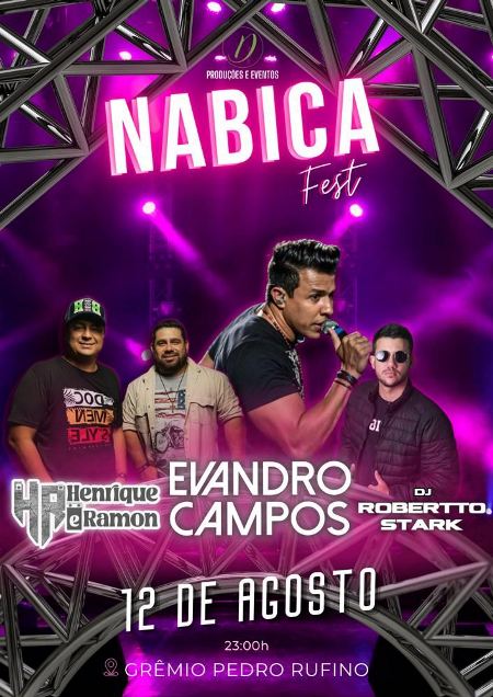 Bela Vista: Fim de semana tem Fest Nabica no Grêmio Pedro Rufino