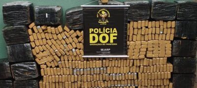 Veículo objeto de crime em São Paulo é recuperado pelo DOF, em Ponta Porã, carregado com mais de 600 quilos de maconha