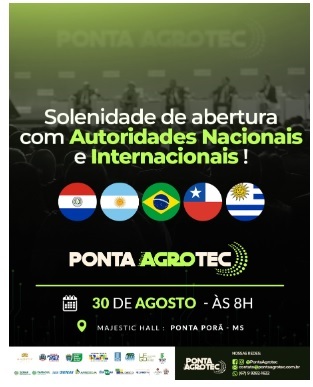 Confirmada a abertura da Ponta Agrotec 2023