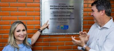 Governo do Estado entrega reforma de escola, arena esportiva e avenida asfaltada e iluminada em Jardim