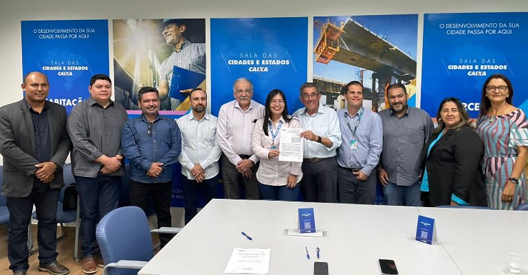 A maior obra de drenagem e pavimentação asfáltica da história de Porto Murtinho: prefeito Nelson Cintra assina convênio junto a caixa Econômica Federal