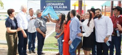 Caracol: Prefeitura Inaugura espaço recreativo Leonarda Ajala Vilalba