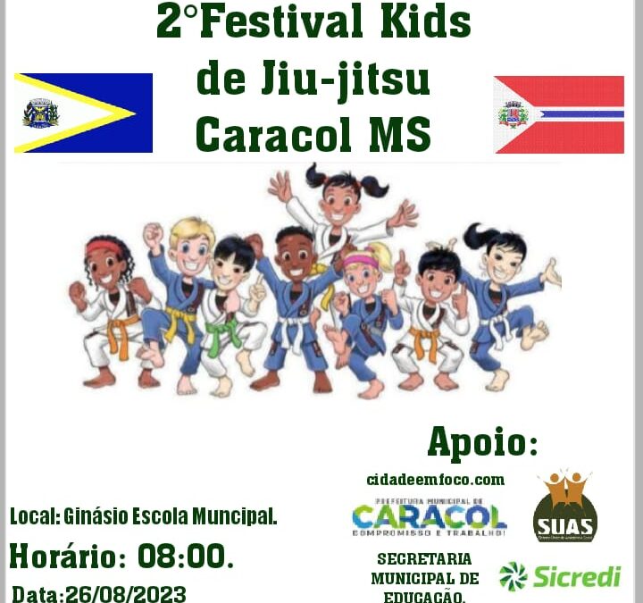 2° Festival Kids de Jiu-Jitsu foi realizado com sucesso em Caracol