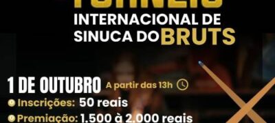 Inscrições abertas para 2º Torneio Internacional de Sinuca de Bela Vista