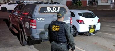 DOF apreende em Japorã veículo com registro criminal em Itapema