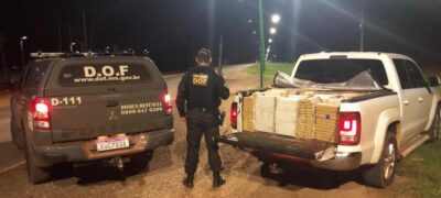 Amarok carregada com mais de uma tonelada de maconha é apreendida pelo DOF em Antônio João