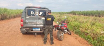 Motocicleta furtada em Juti é recuperada pelo DOF em Iguatemi