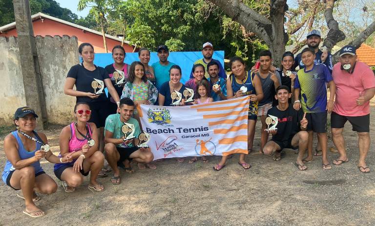Atletas de Caracol conseguem ótimos resultados na 3ª Etapa do Circuito Bonitense de Beach Tennis