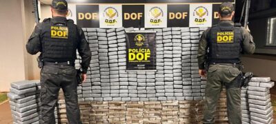 DOF fecha entreposto e apreende carga milionária de cocaína e maconha em Dourados
