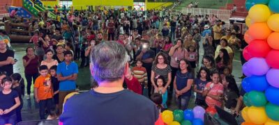 Bela Vista: Com show, brinquedos e guloseimas, prefeitura anima domingo das crianças