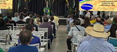Mesmo com a participação online de Bolsonaro, 1° Simpósio da Direita de Amambai tem fracasso de público