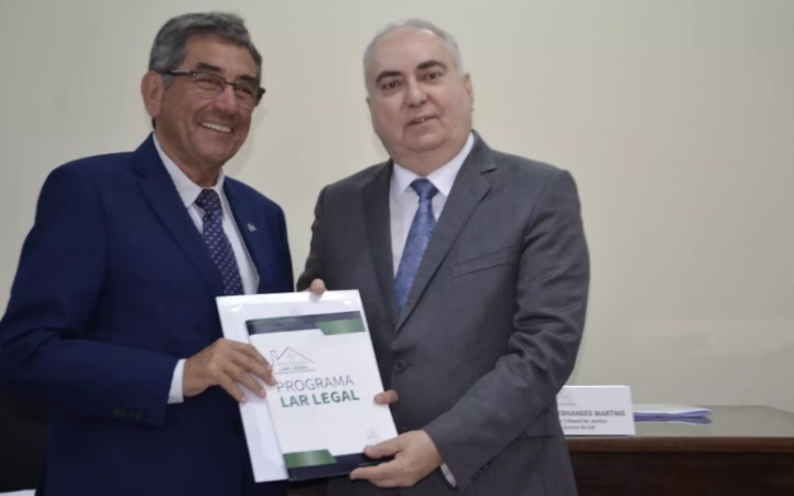 Prefeito de Porto Murtinho Nelson Cintra participa da solenidade de implantação Gabinete de Integração do TJMS