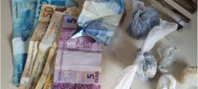 Policia Militar de Jardim apreende autor de tráfico de drogas durante abordagem