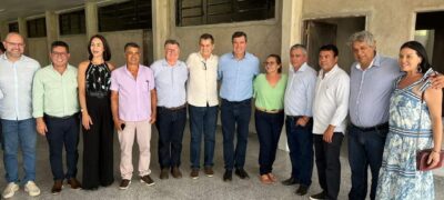 Governador Riedel visita Bela Vista, vistoria obras e concede entrevista à FM