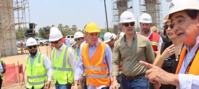 Com o presidente do Paraguai, Deputado Paulo Corrêa visita obras da Ponte Bioceânica