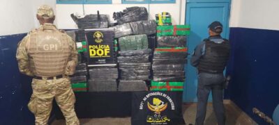 DOF apreende mais de uma tonelada de maconha em casa abandonada em Ponta Porã