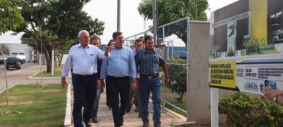 Durante agenda em Caracol, Governador Riedel faz visita técnica nas obras da Escola Estadual Dr. Rubens de Castro Pinto