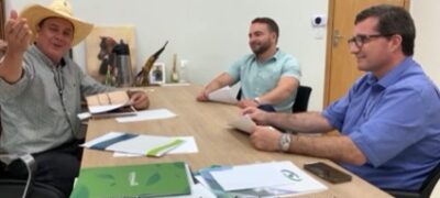 Em Três Lagoas, deputado João César Mattogrosso se reúne com o prefeito e presidente da Câmara