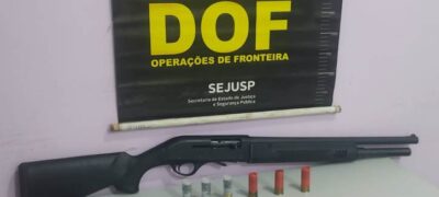 DOF apreende arma de fogo em Guia Lopes da Laguna