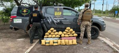 Duas bolivianas são presas pelo DOF com mais de 40 quilos de skunk