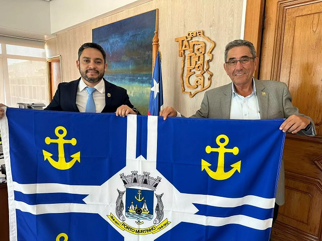 Prefeito Nelson Cintra convida Governador José Miguel Carvajal Gallardo para visitar Porto Murtinho