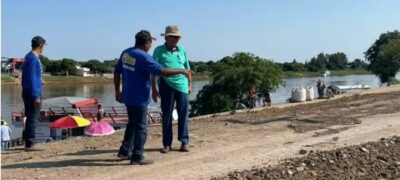 Construção do Porto Geral e obra de revitalização da Orla do rio Paraguai, em Porto Murtinho, seguem em ritmo acelerado