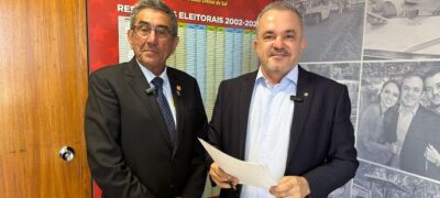 Em Brasília, prefeito Nelson Cintra é recebido pelo deputado federal Vander Loubet