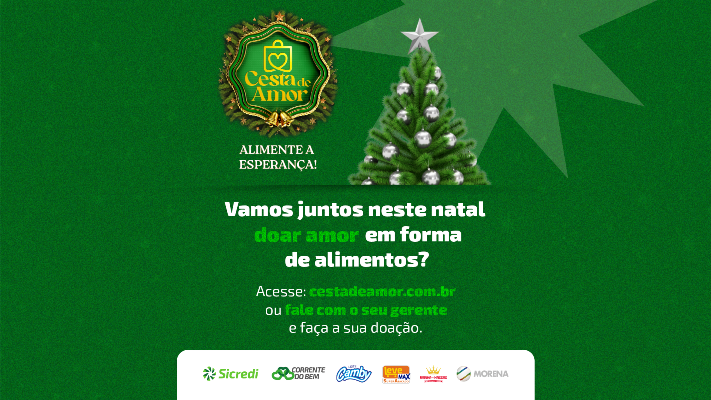 Cesta de Amor: Sicredi Centro-Sul MS/BA e parceiros realizam entrega oficial das cestas básicas na próxima segunda-feira
