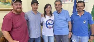 Diretores do Clube do Laço Portal de Rota do município de Porto Murtinho visitam Prefeito Nelson Cintra Ribeiro